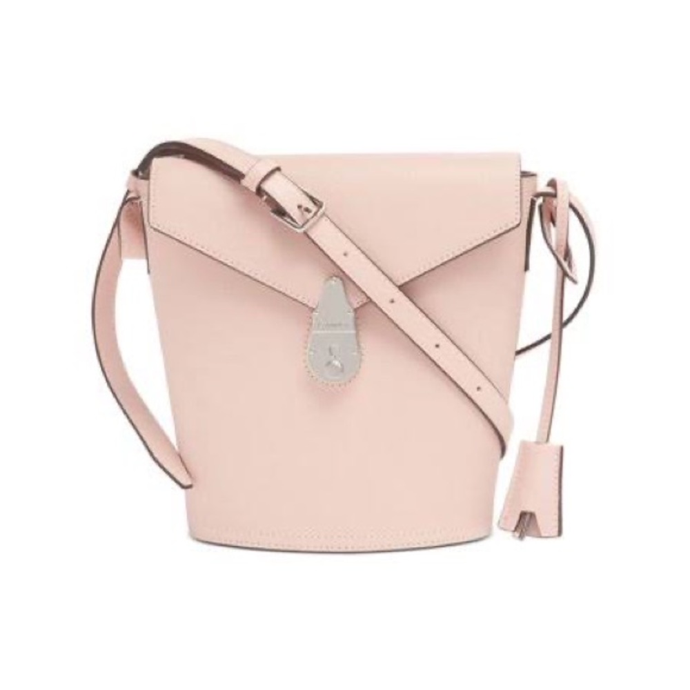 Calvin Klein - pale pink adjustable crossbody - bucket bag